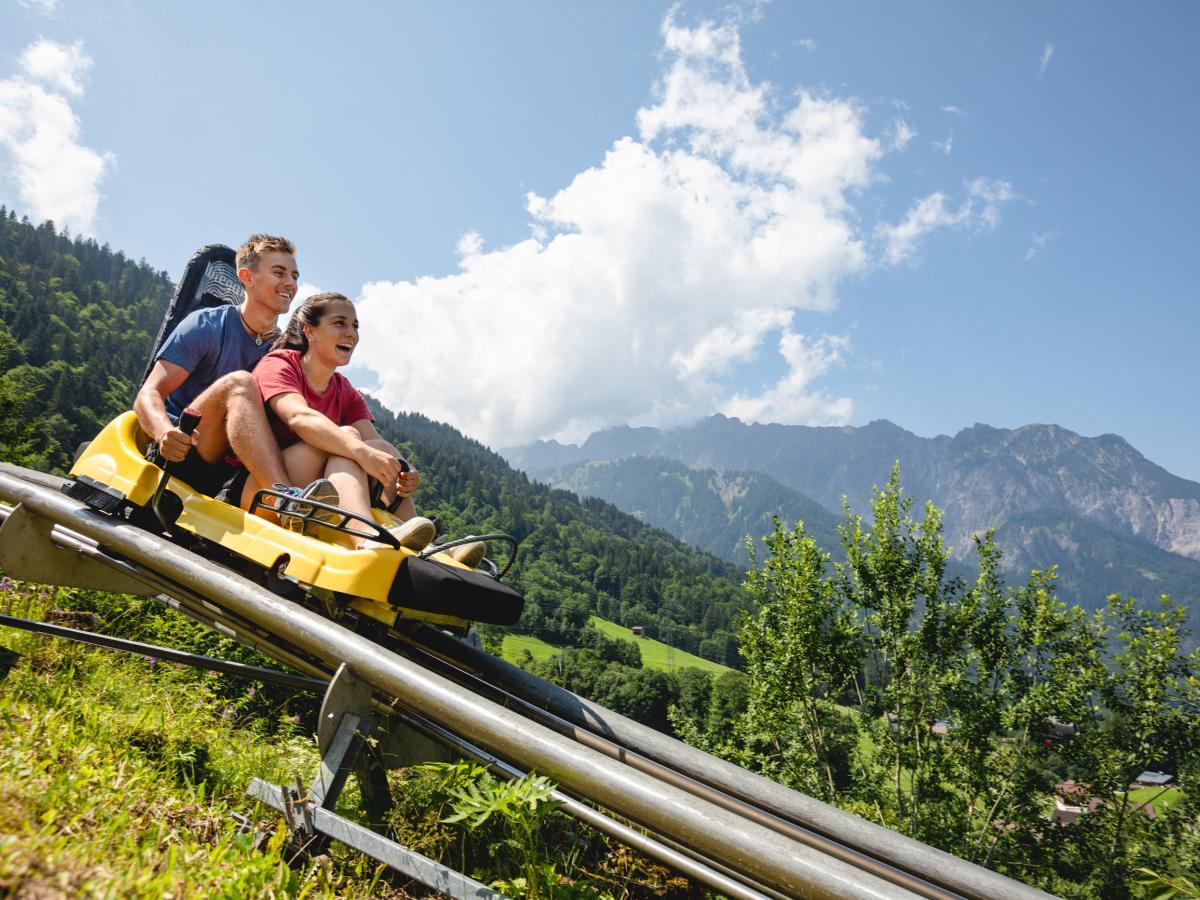 Erlebnisse beim Alpine Coaster am Golm im Montafon